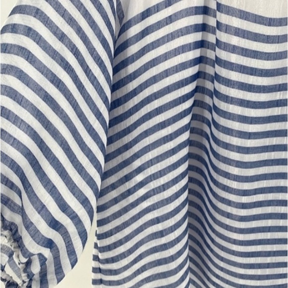 ZAC & RACHEL Striped Semi Sheer Gauze Blouse Size L (NWOT) - Picture 5 of 6